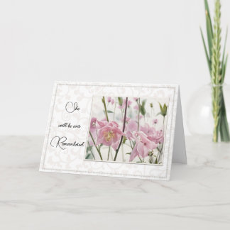 Tarjeta The Loss of a Woman/Girl - Sympathy