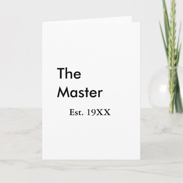 Tarjeta The Master boss name est year date man king title (Anverso)