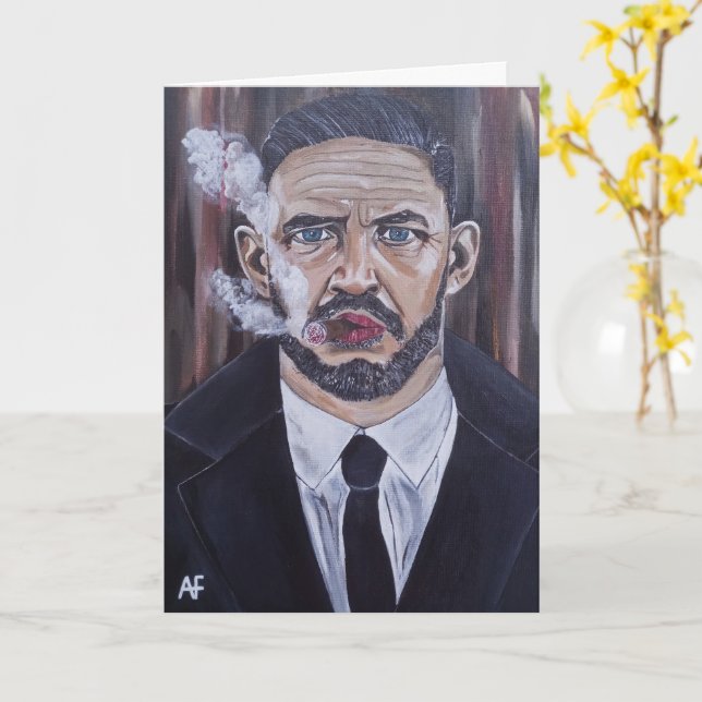 Tarjeta The Mobster Painting by Alfred Fox (flor amarilla)