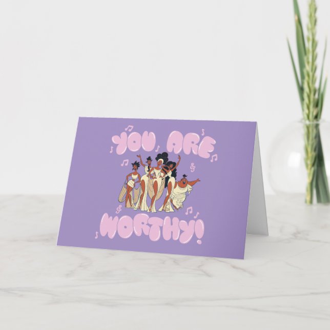 Tarjeta The Muses - You Are Worthy Card (Anverso)