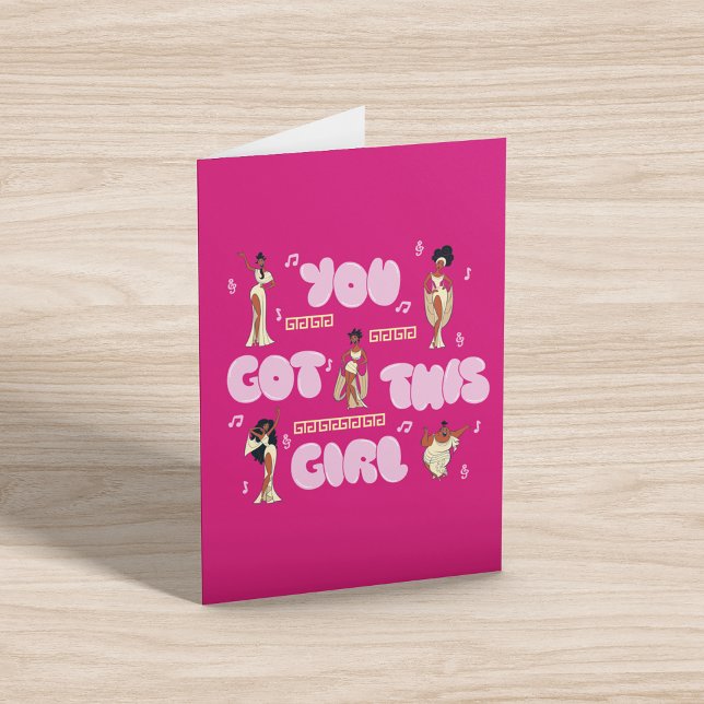 Tarjeta The Muses - You Got This Girl Card (Card on table)