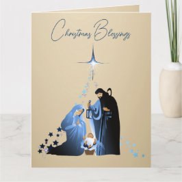 Tarjeta The Nativity of Baby Jesus Christmas Greetings