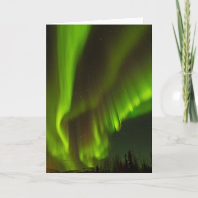 Tarjeta The Northern Lights | Fairbanks, Alaska (Anverso)