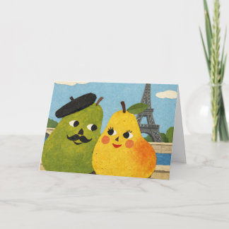 Tarjeta The Perfect Pear Greeting Card. 