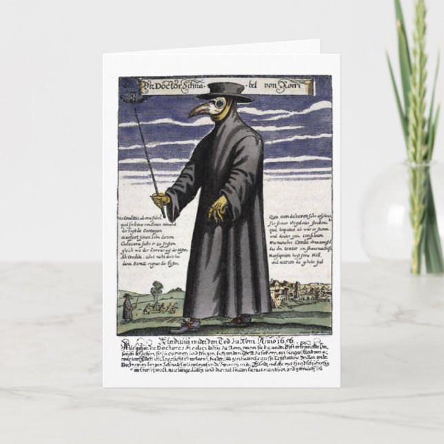 Tarjeta The Plague Doctor. (Anverso)