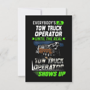 Tarjeta The Real Tow Truck Operator