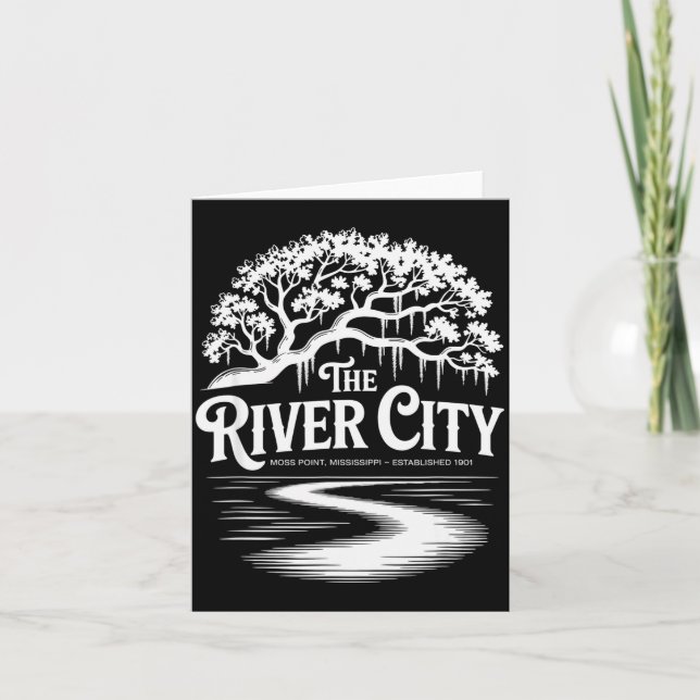 Tarjeta The River City Moss Int Live Oak Est. 1901  (Anverso)