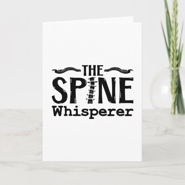 Tarjeta The Spine Whisperer Chiropractic Chiropractor (Anverso)