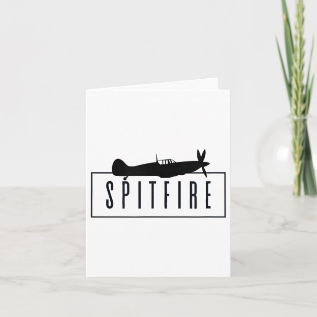 Tarjeta The Spitfire, Un Icónico Avión Británico De Combat (Anverso)