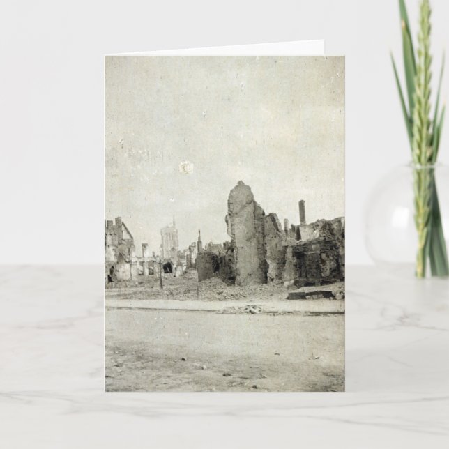 Tarjeta The Square, Ypres, junio de 1915 (Anverso)