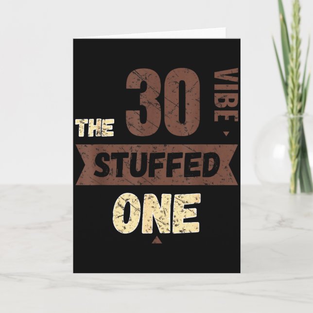 Tarjeta The Stuffed One _ Fall Family Couple Friends – Vib (Anverso)