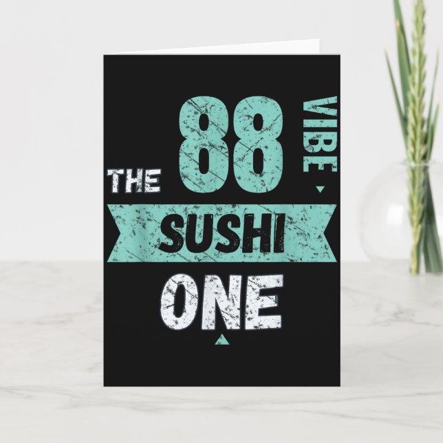 Tarjeta The Sushi One _ Matching Family Couple Friends – V (Anverso)