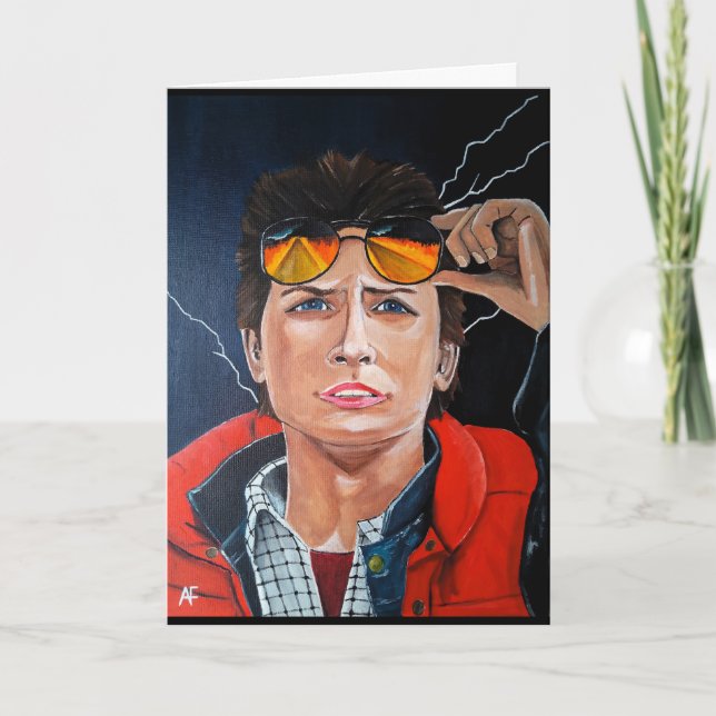 Tarjeta The Time Traveller Painting by Alfred Fox (Anverso)