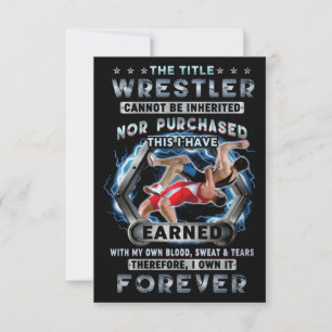 Tarjeta The Title Wrestler own it Forever