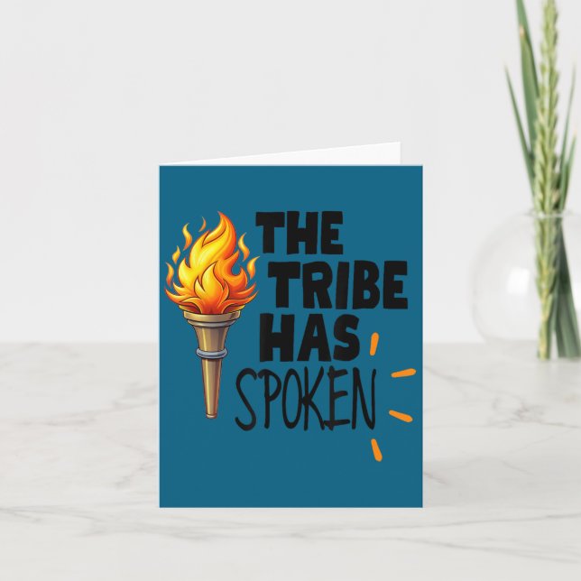 Tarjeta The Tribe Has Sken Torch That Lights The Way  (Anverso)