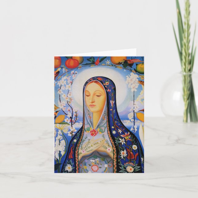 Tarjeta The Virgin - Joseph Stella (Anverso)