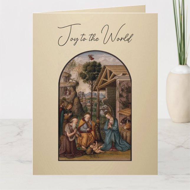 Tarjeta The Virgin Mary and Baby Jesus Christmas Greetings (Anverso)