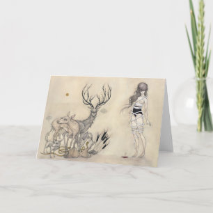Tarjeta The White Snake - Greeting Card