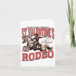 Tarjeta The Wild West Presenta Rodeo de San Valentín