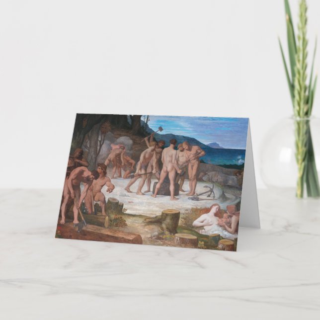 Tarjeta The Workers Fine Art Greetings Card (Anverso)