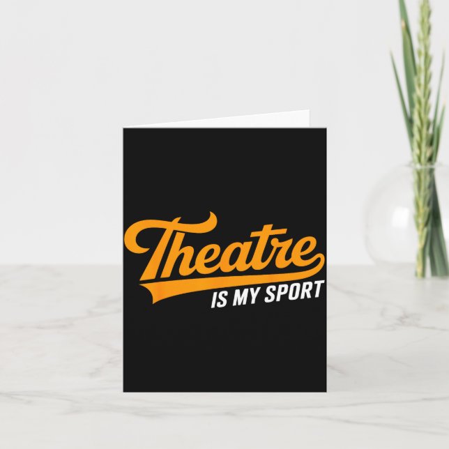 Tarjeta Theater Nerd For Actors Musical Theatre Is My Srt  (Anverso)