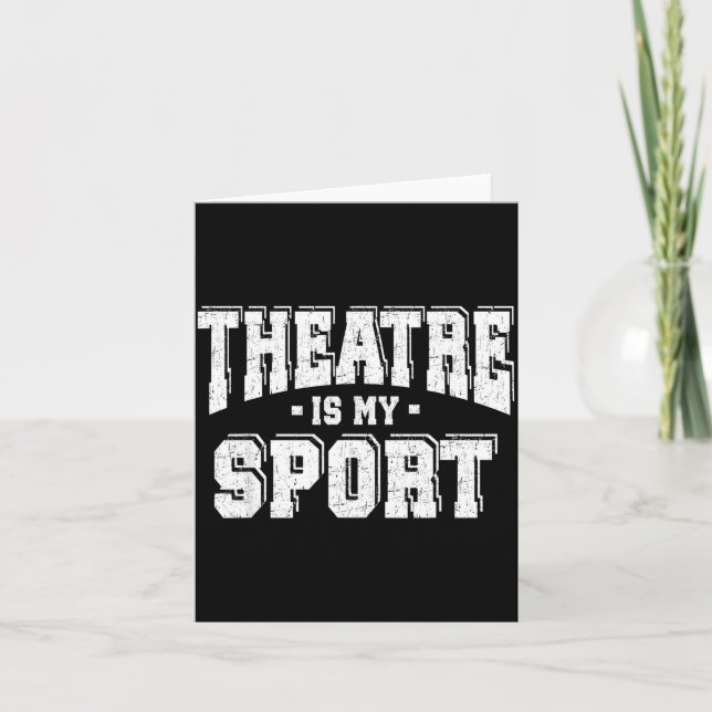 Tarjeta Theatre Is My Srt  (Anverso)