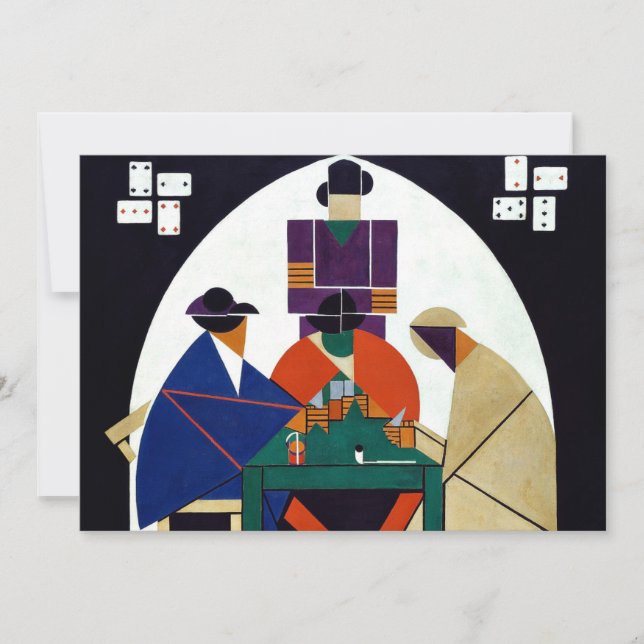 Tarjeta Theo van Doesburg - Jugadores de Cartas (Anverso)