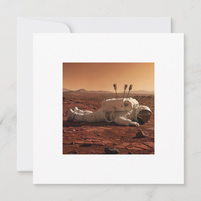 TARJETA THERE IS LIFE ON MARS  (Anverso)