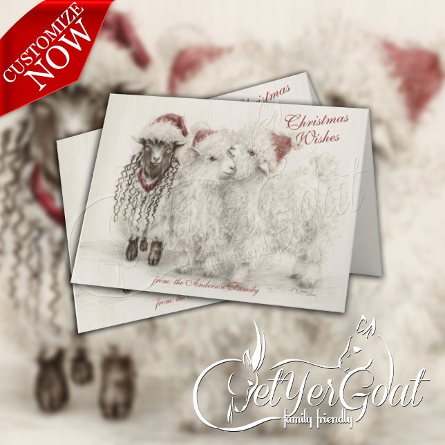 Tarjeta There's Always One - Angora Christmas Goats  (Subido por el creador)