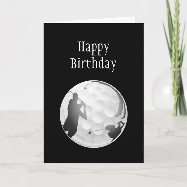 Tarjeta Things you love General Golf Birthday (Anverso)