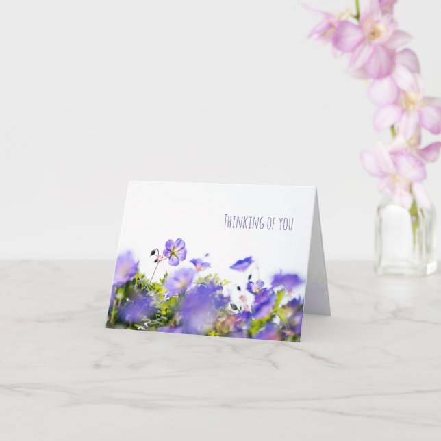 Tarjeta Thinking of You Floral Folded Card (Orquídea)