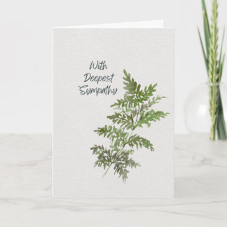 Tarjeta Thinking of You – Green Fern