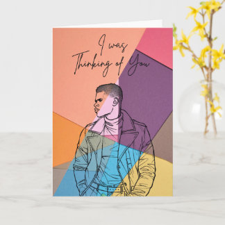 Tarjeta Thinking of You – Modern Artistic Greeting Card