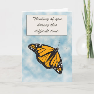 Tarjeta Thinking of You Monarch Butterfly