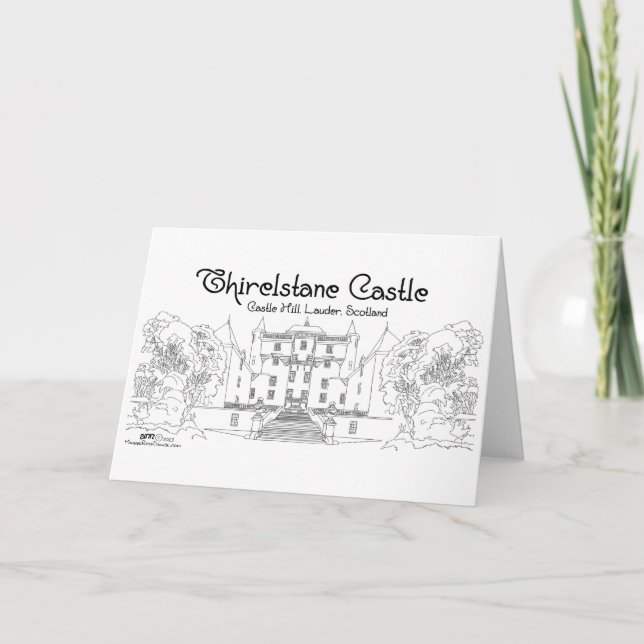 Tarjeta Thirlestane Castle Scotland (Anverso)