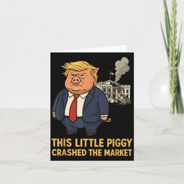 Tarjeta This Ggy Crashed The Market Funny Quote  (Anverso)