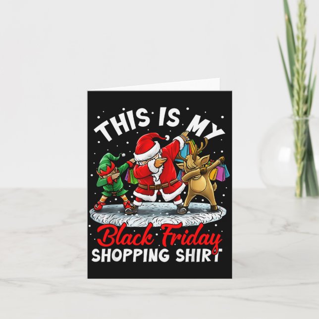 Tarjeta This Is My Black Shopng Funny Friday Shopng Dabbin (Anverso)