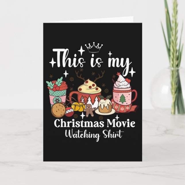 Tarjeta This Is My Christmas Movie Watching Shirt Family M (Anverso)