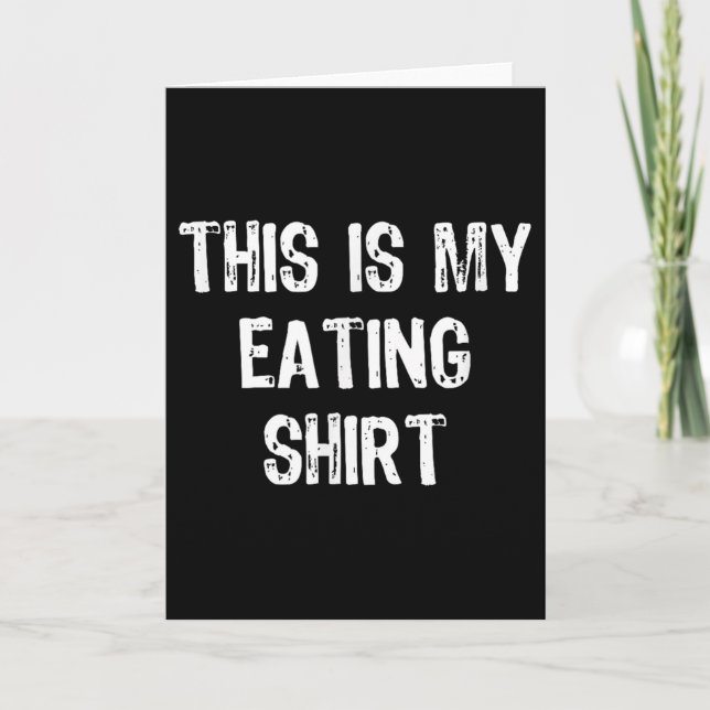Tarjeta This Is My Eating Funny Foodie Gift Christmas  (Anverso)