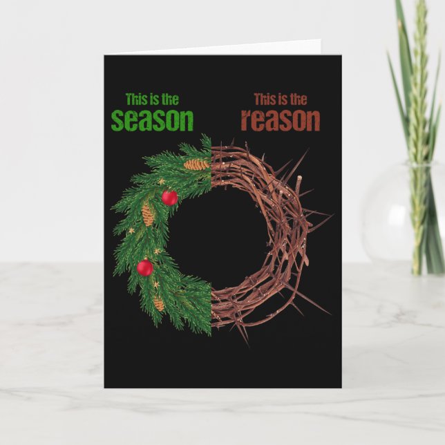 Tarjeta This Is The Season This Is The Reason Christian Ch (Anverso)