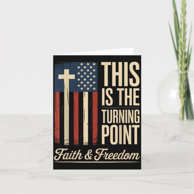 Tarjeta This Is The Turning Int Patriotic Faith Usa  (Anverso)