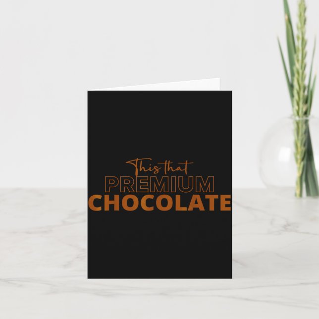 Tarjeta This That Premium Chocolate Funny Chocolate Lovers (Anverso)