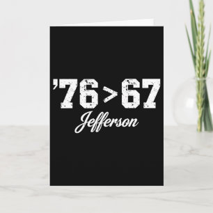 Tarjeta Thomas Jefferson 76 67 Evidente Hacer Historia F
