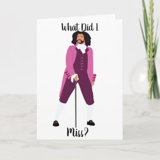 Tarjeta Thomas Jefferson "¿Qué Extrañé?"Tarjeta de cumplea