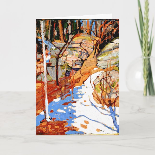 Tarjeta Thomson - Nieve y Rocas, arte fino (Anverso)