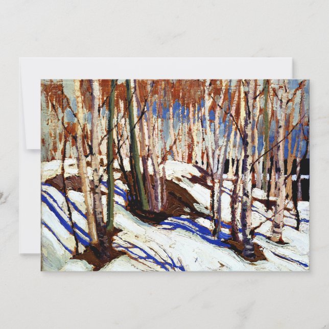 Tarjeta Thomson - Primavera Temprana, Lago Canoe, (Anverso)