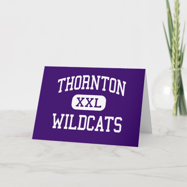 Tarjeta Thornton - gatos monteses - alto - Harvey Illinois (Anverso)
