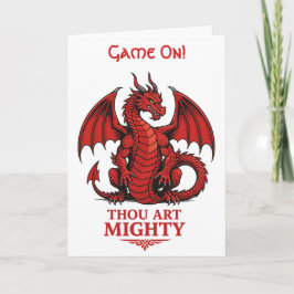 Tarjeta Thou Art Mighty Match Day Motif