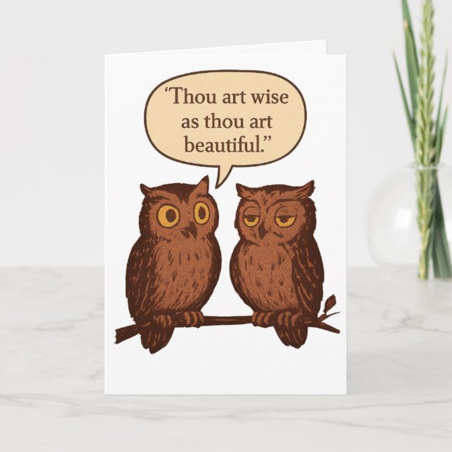 Tarjeta Thou art wise and beautiful (Anverso)