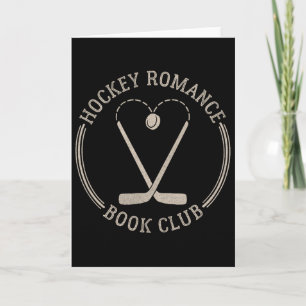 Tarjeta Threadless Grey Sky Chai Hockey Romance Club de Le